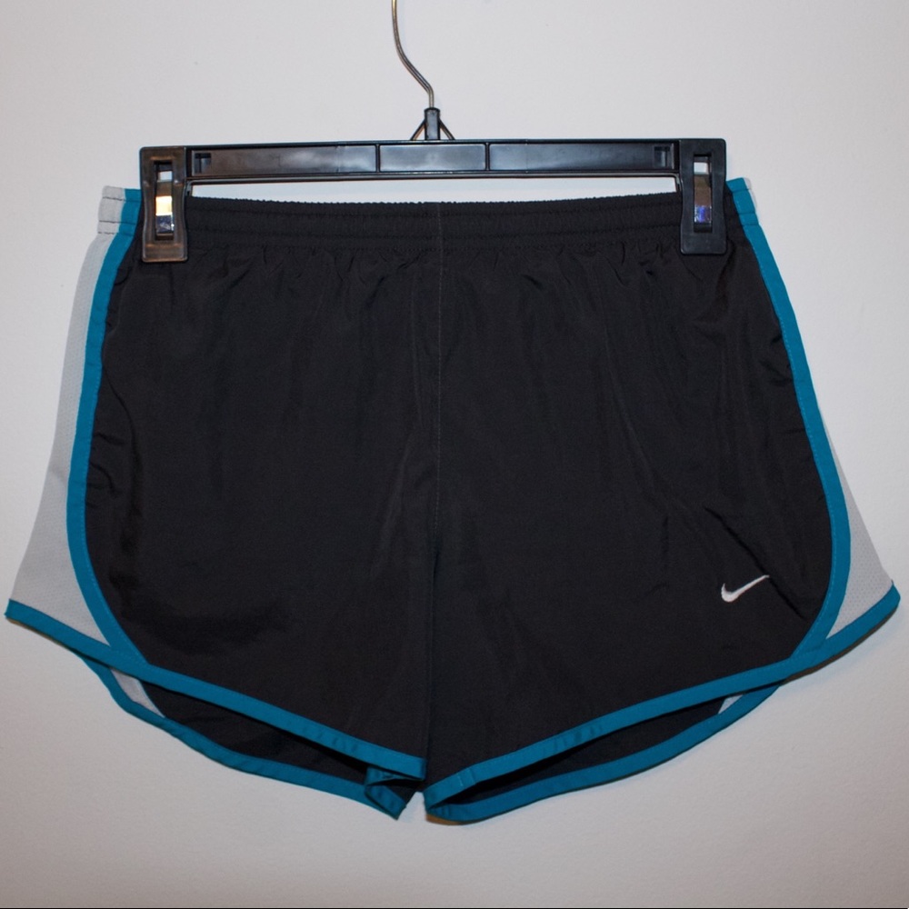 Grey and Blue Nike Running Shorts